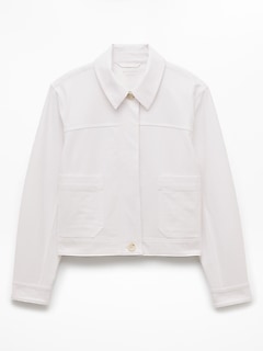 Athleta Skyline Chore Jacket - White (Bright White)
