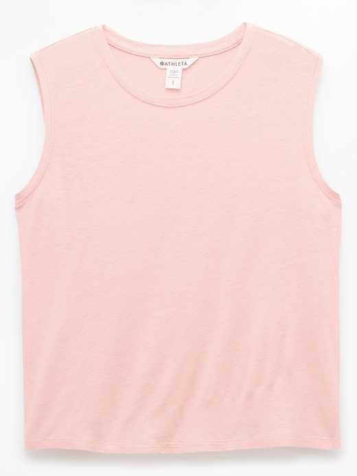 Image number 7 showing, Getaway Linen Blend Muscle Tank