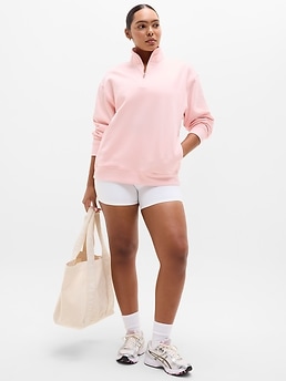 Forever Fleece 1/4 Zip Sweatshirt - Pink - image 4