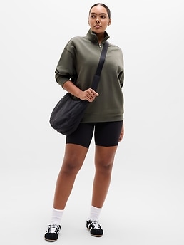 Forever Fleece 1/4 Zip Sweatshirt - Green - image 4