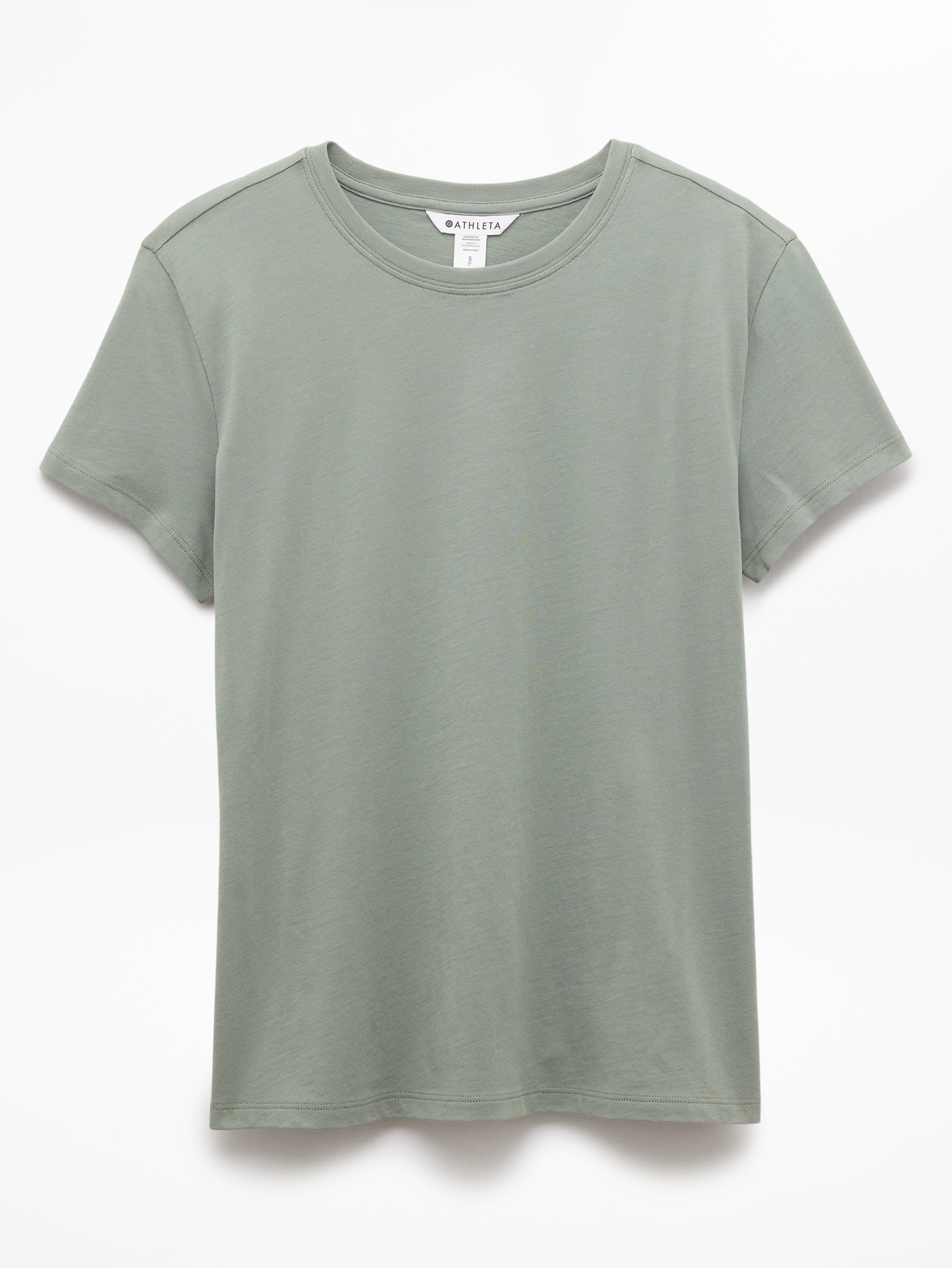 Athleta Favorite Cotton Classic Tee - Green (Cacti)