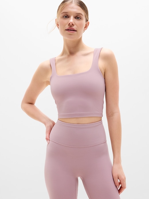 Image number 1 showing, Transcend Square Neck Crop Sports Bra A-C