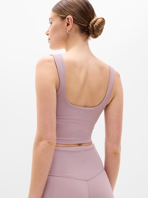 Image number 3 showing, Transcend Square Neck Crop Sports Bra A-C