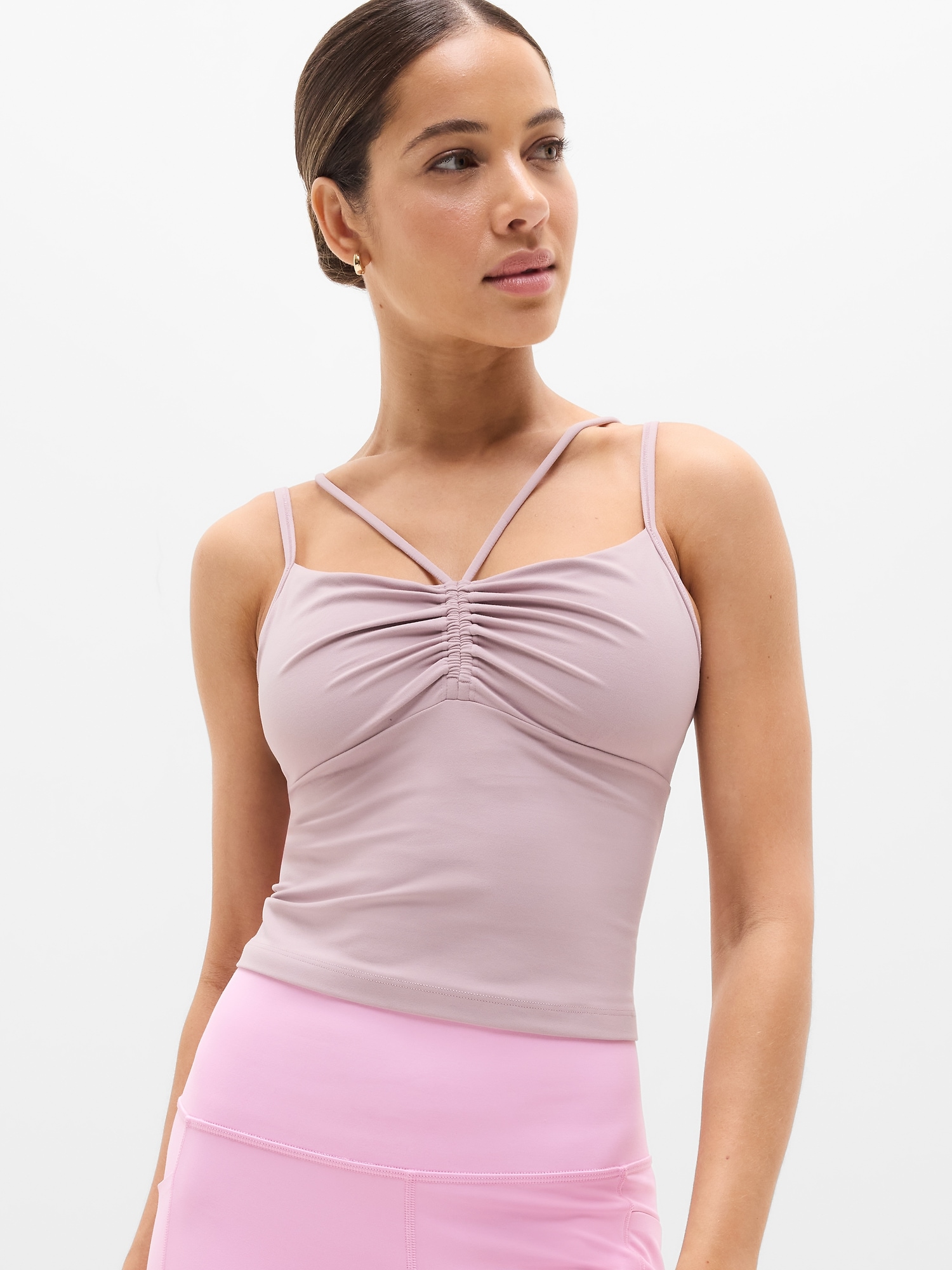 Cinch Cami Crop Bra - Pink