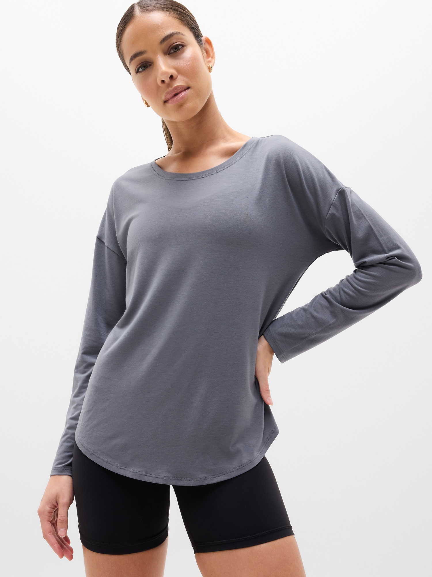 Move With Ease Top - Gray