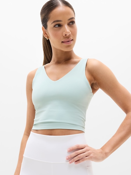 Image number 1 showing, Transcend V-Neck Crop Sports Bra A-C
