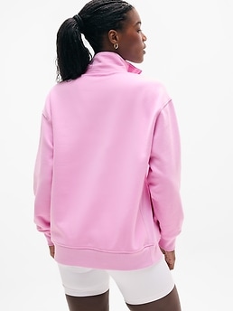 Forever Fleece 1/4 Zip Sweatshirt - Pink - image 3