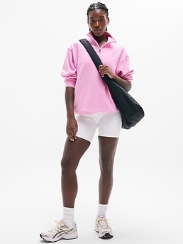 Forever Fleece 1/4 Zip Sweatshirt - Pink - image 2