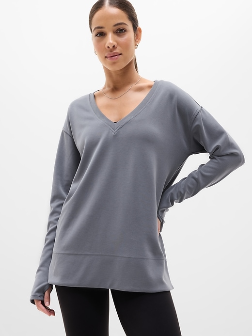 Image number 1 showing, Seasoft V Neck Sweatshirt