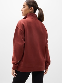 Forever Fleece 1/4 Zip Sweatshirt - Orange - image 3
