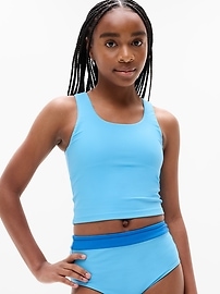 Image number 1 showing, Athleta Girl Scoop Neck Tankini