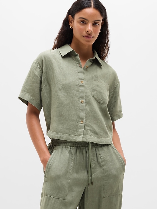 Image number 1 showing, Retreat Linen Short Sleeve Shirt