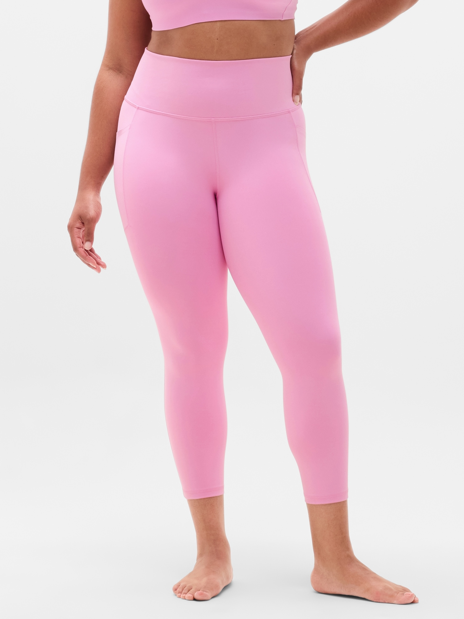 Salutation Stash High Rise 7/8 Legging - Pink