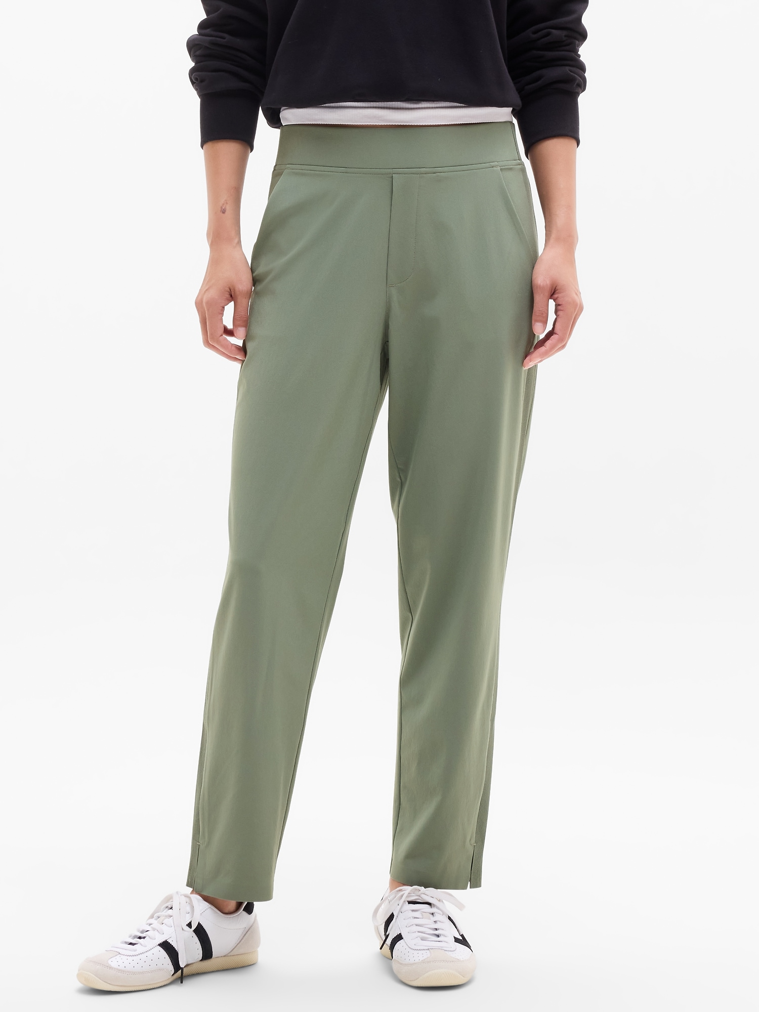 Brooklyn Mid Rise Ankle Pant - Green