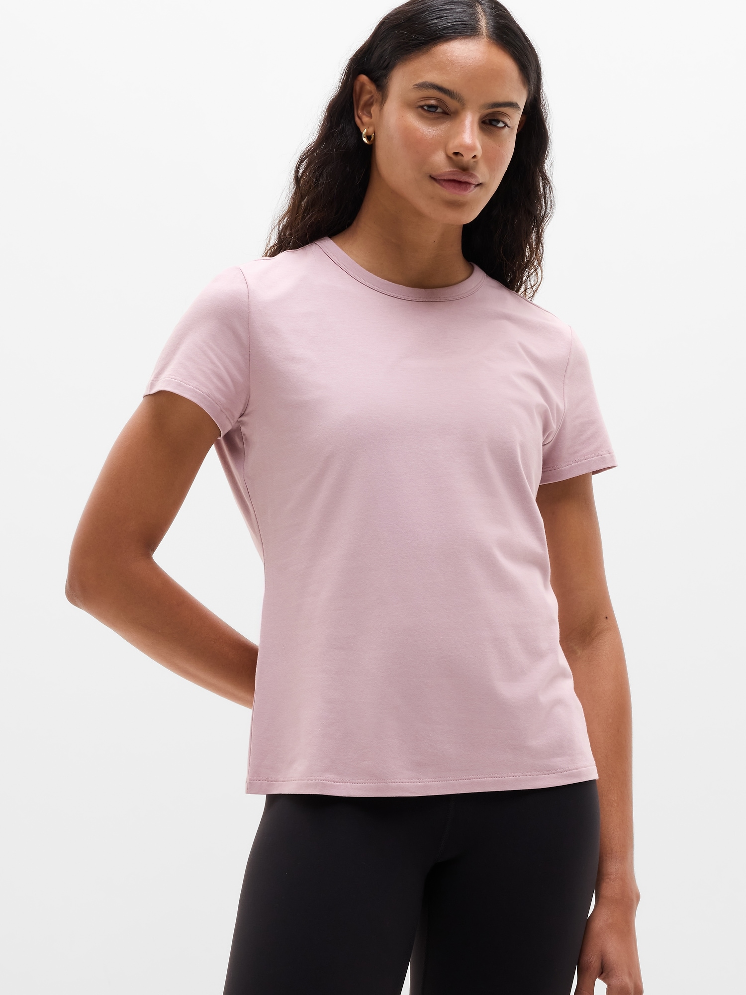Foundation Slim Tee - Pink