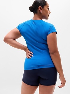 Athleta Momentum Flex Tee - Blue (Breaker)