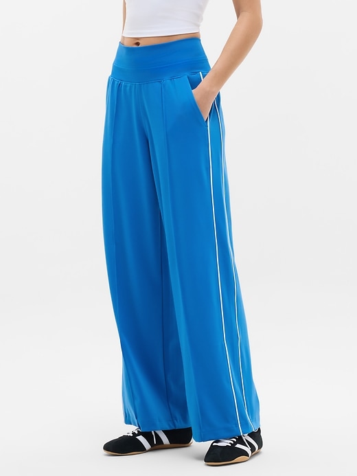 Image number 1 showing, Venice High Rise Track Stripe Wide Leg Pant