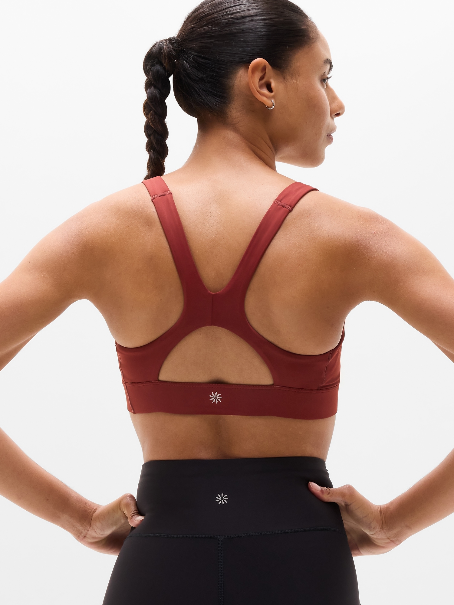 Athleta Interval Sports Bra A-C - Orange (Cinnamon)