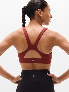 Athleta Interval Sports Bra A-C - Orange (Cinnamon)