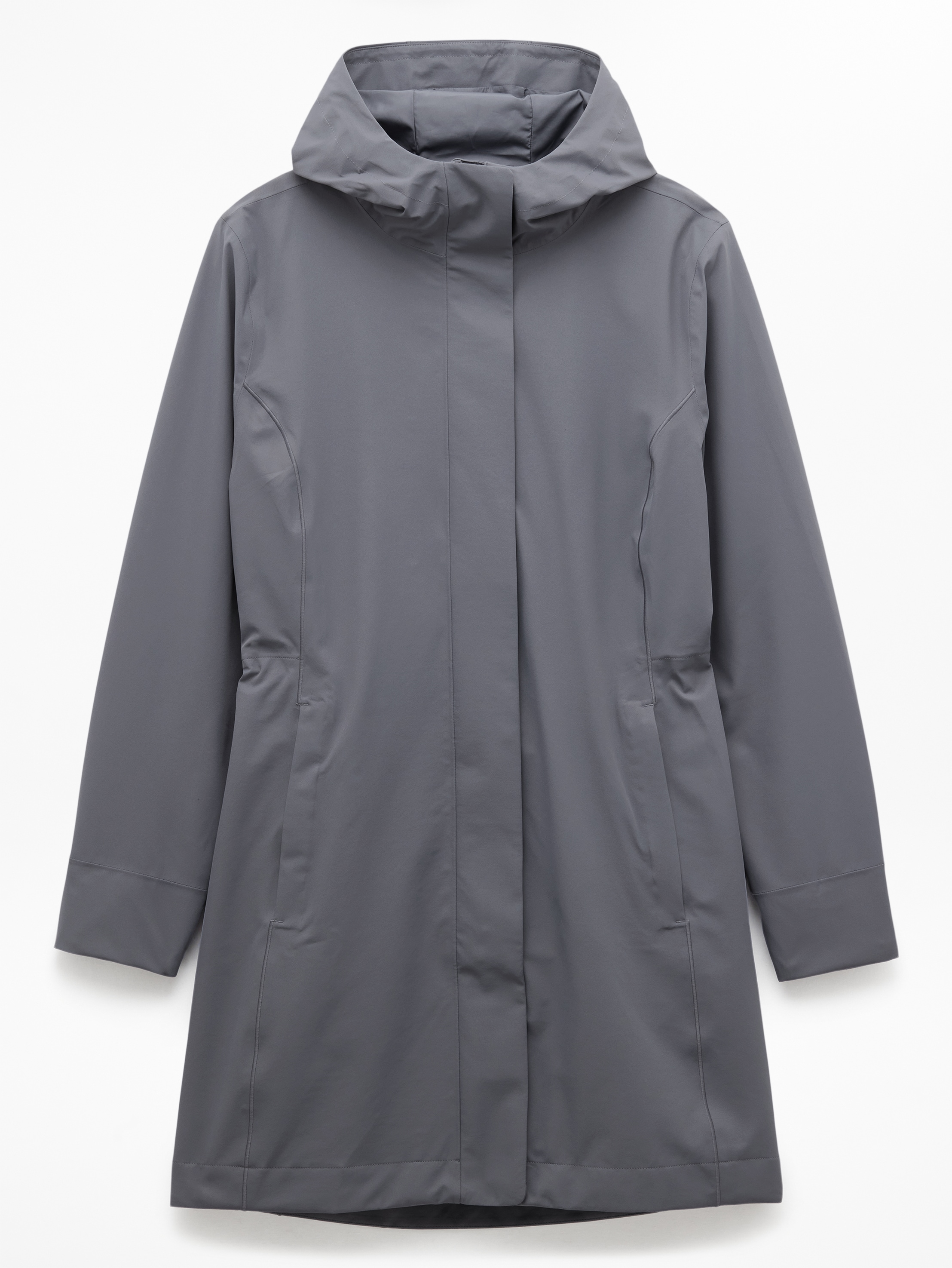 Athleta Rainout Ridge Long Trench - Gray (Slate)