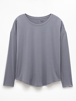 Athleta Move With Ease Top - Gray (Slate)