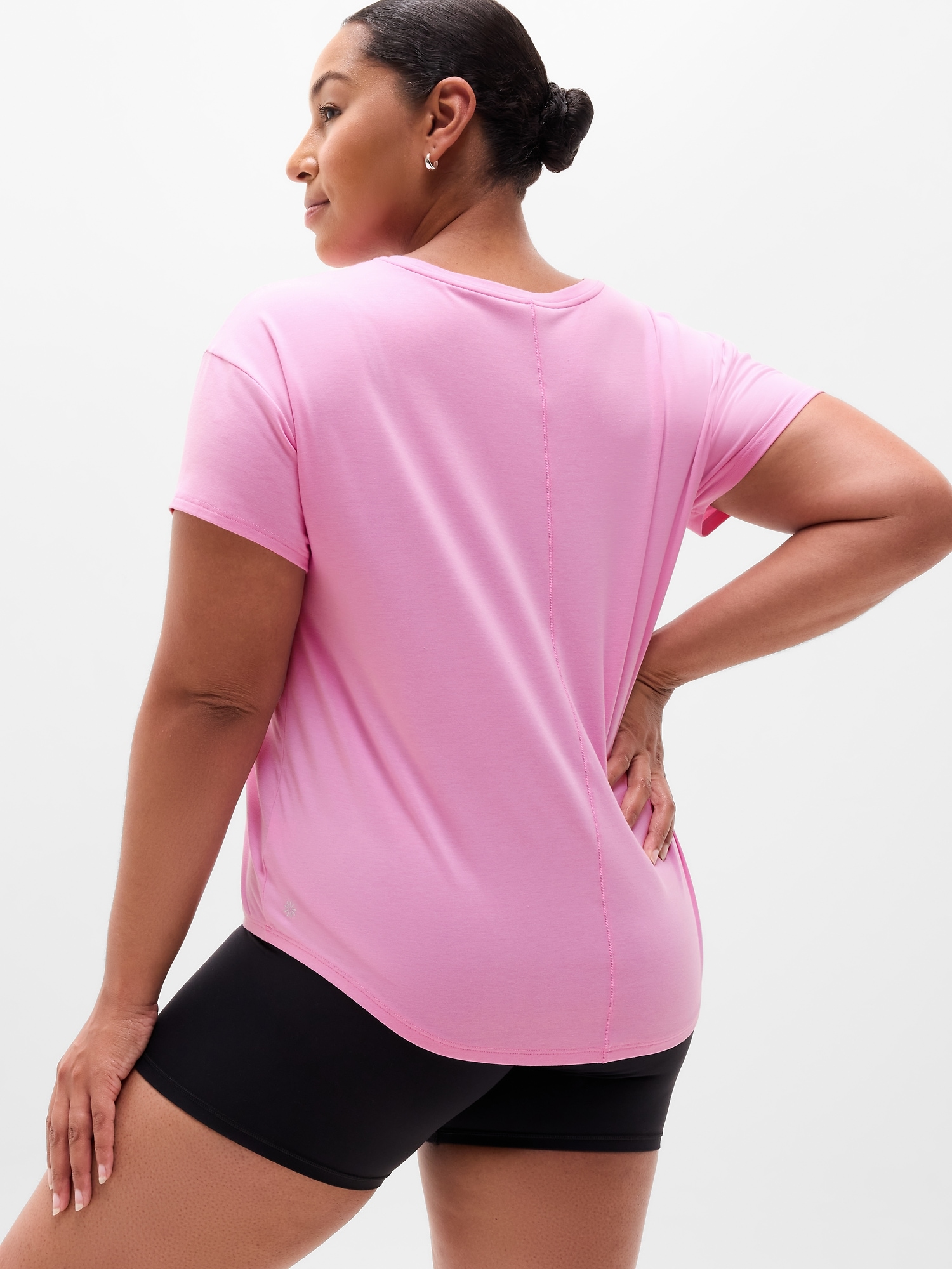 Athleta Move With Ease Tee - Pink (Waterlily)