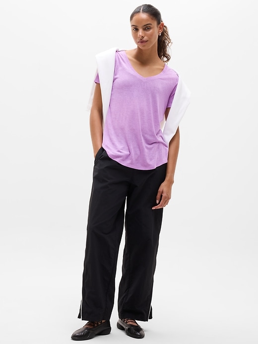 Image number 2 showing, Breezy Scoop V-Neck Tee