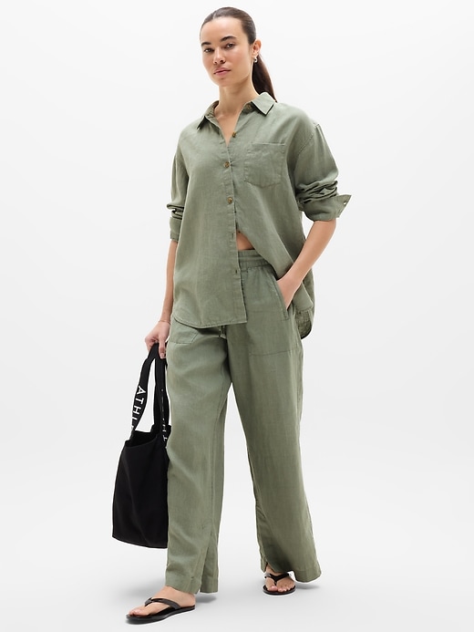 Image number 2 showing, Retreat Linen Top