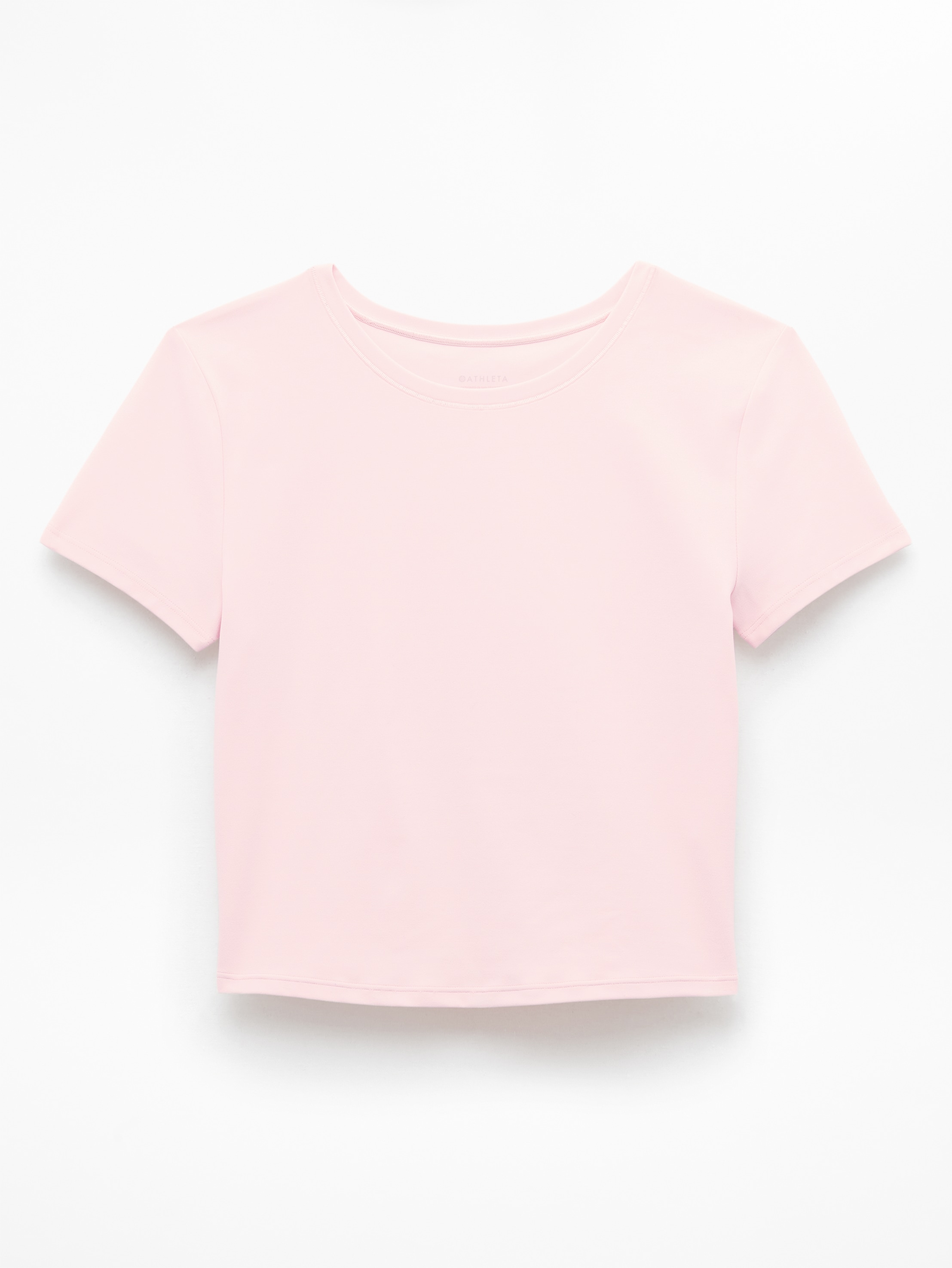Athleta Transcend Open Back Tee - Pink (Pink Sand)