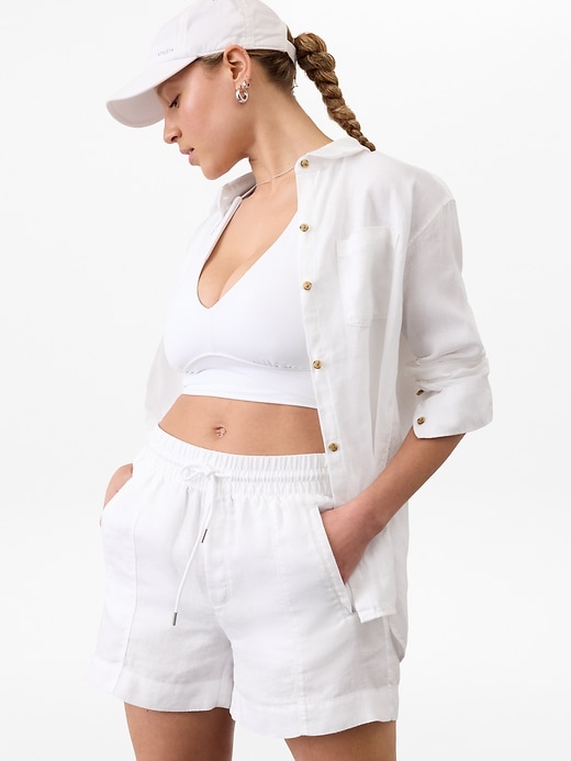 Image number 2 showing, Retreat Linen Mid Rise 4" Short