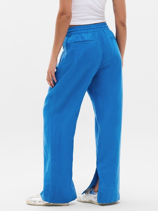 Image number 3 showing, Retreat Linen High Rise Wide Leg Pant