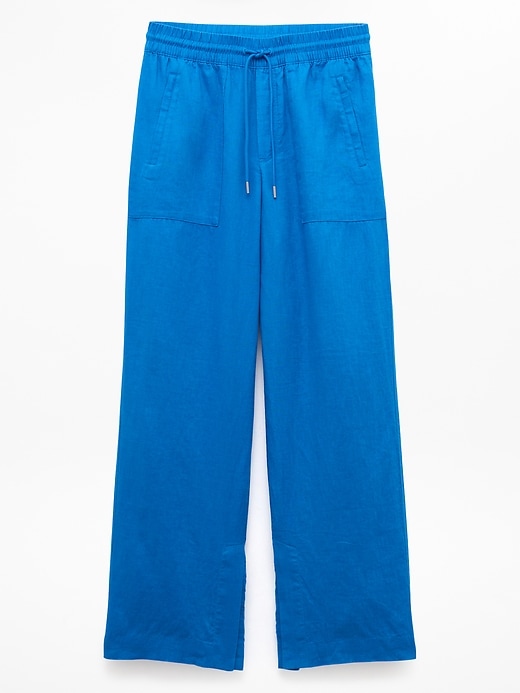 Image number 6 showing, Retreat Linen High Rise Wide Leg Pant
