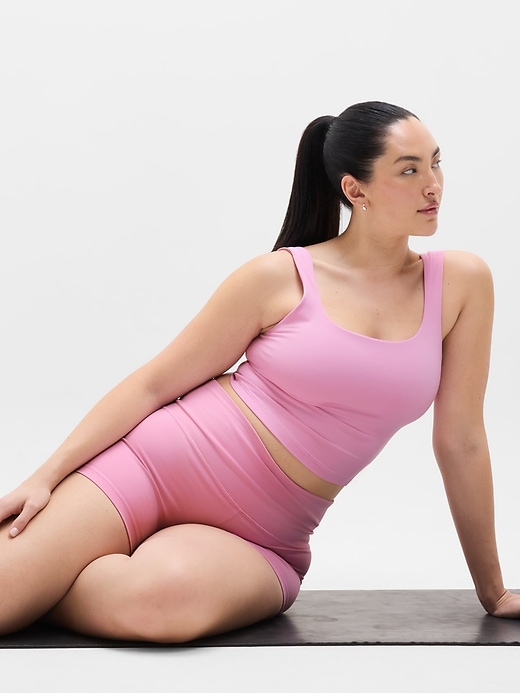 Image number 2 showing, Transcend Square Neck Crop Sports Bra D-DD