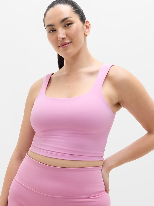 Image number 1 showing, Transcend Square Neck Crop Sports Bra D-DD