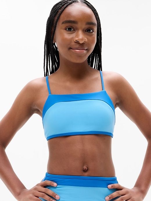 Image number 1 showing, Athleta Girl Reversible Square Neck Bikini Top