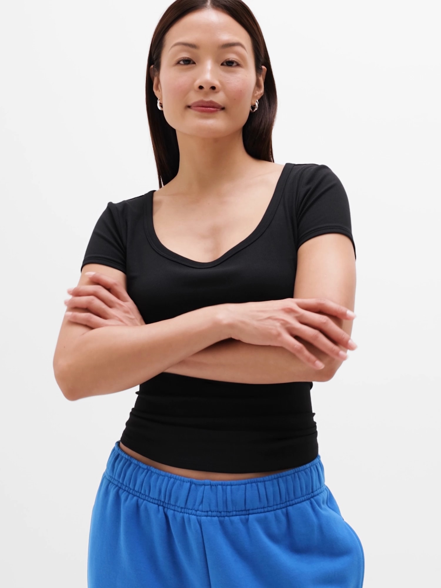 Signature Rib Scoop Tee