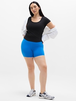 Signature Rib Scoop Tee - Black - image 5