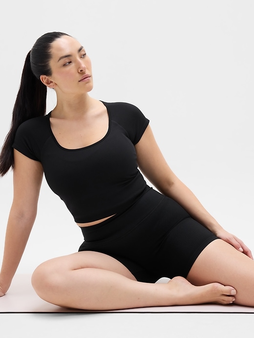 Image number 5 showing, Recharge Seamless Open Back Tee