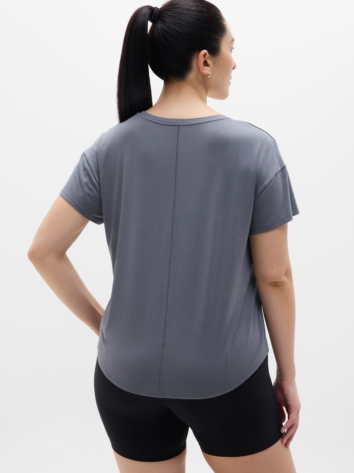 Athleta Move With Ease Tee - Gray (Slate)