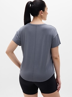 Athleta Move With Ease Tee - Gray (Slate)