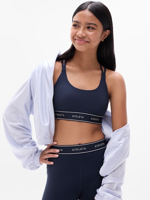 Image number 1 showing, Athleta Girl High Speed Logo Bra