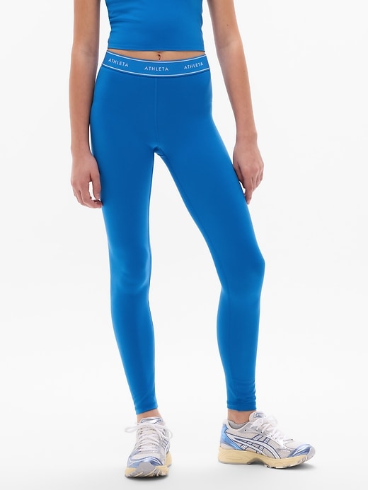Image number 1 showing, Athleta Girl High Rise Chit Chat Logo Legging