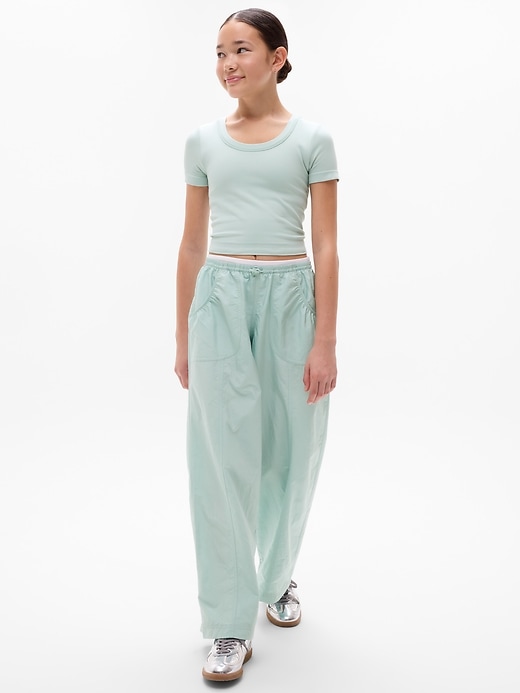 Image number 2 showing, Athleta Girl Rise Above Rib Scoop Tee