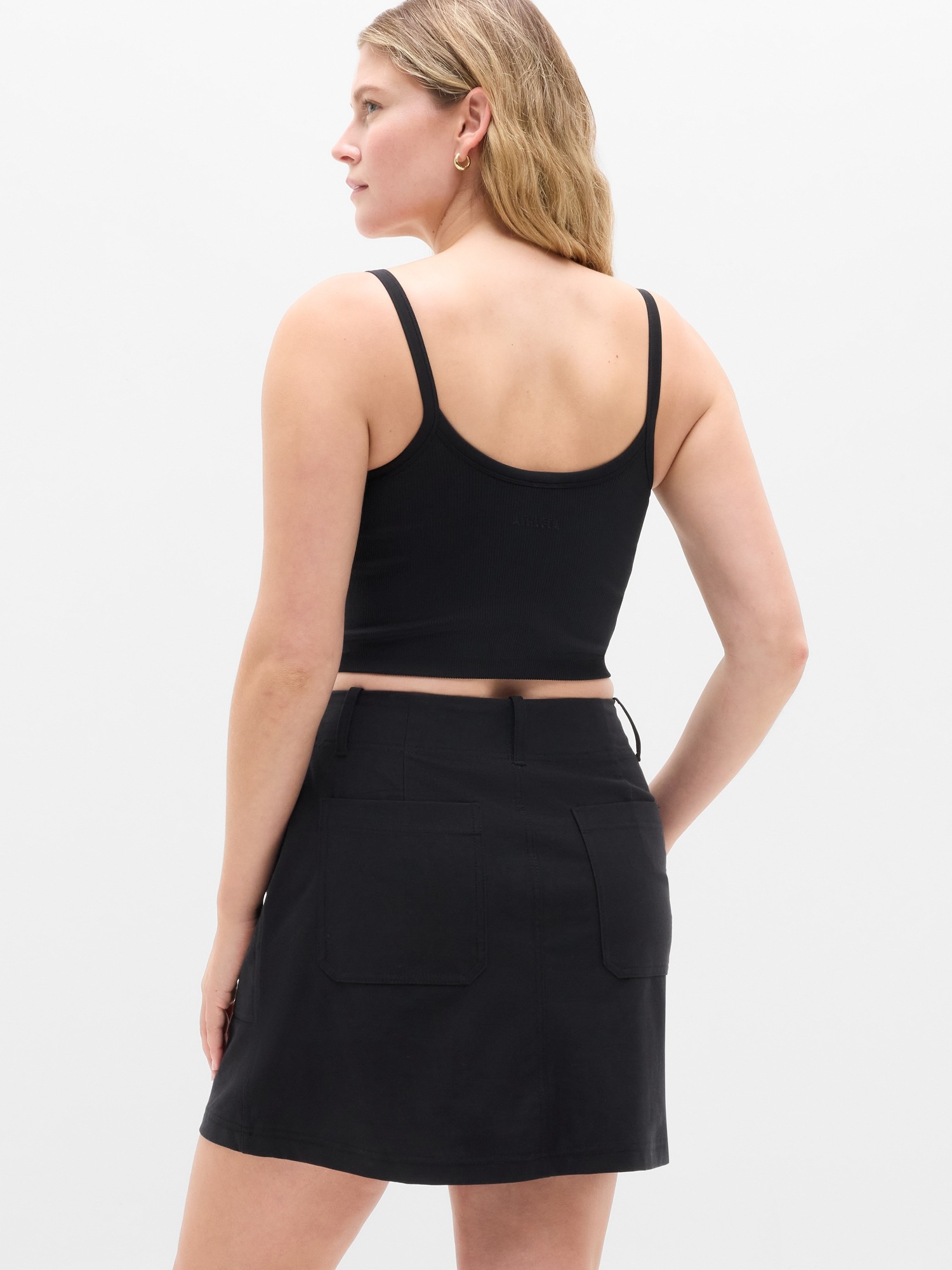 Женская юбка Athleta Skyline Mid Rise, цвет: Чёрный — фото 5