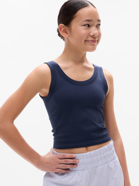 Athleta Girl Rise Above Rib Scoop Tank