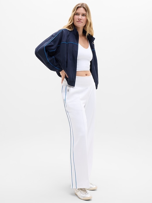 Image number 5 showing, Venice High Rise Track Stripe Wide Leg Pant