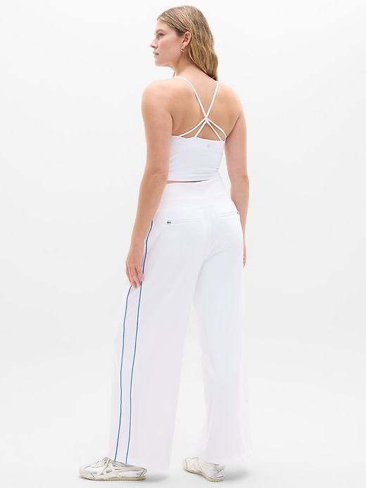 Image number 6 showing, Venice High Rise Track Stripe Wide Leg Pant