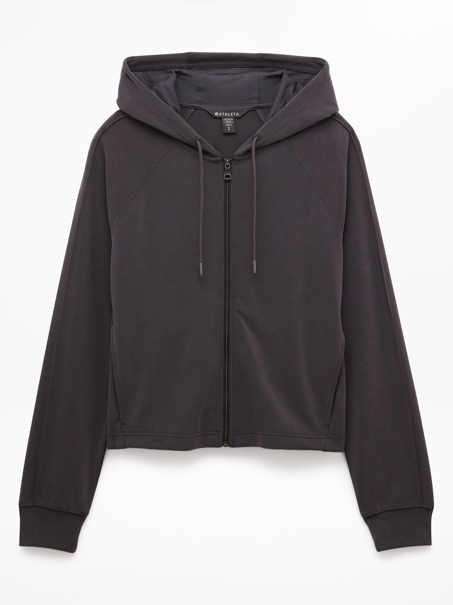 Женские куртки Athleta Seasoft Full Zip, цвет: Чёрный — фото 6
