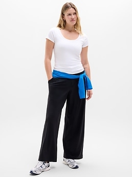 Signature Rib Scoop Tee - White - image 5