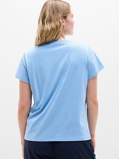 Athleta Favorite Cotton Classic Tee - Blue (Breeze)